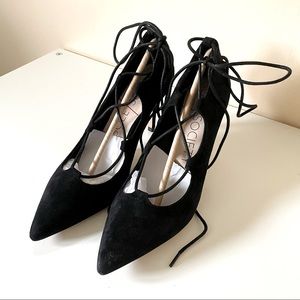 Sole Society ‘Madeline’ Suede Lace Up Pump 6.5M